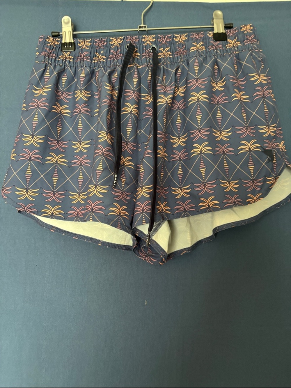 Salt Life Blue Palm Print Women's Shorts
